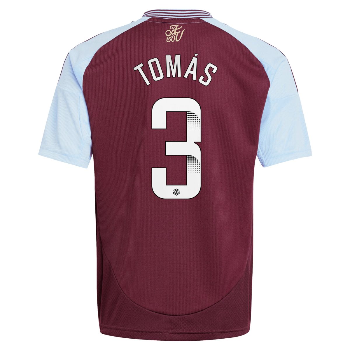 aston villa wsl adidas home shirt 2024-25 – kids with tomás 3 printing Collection - Official Aston Villa Kits