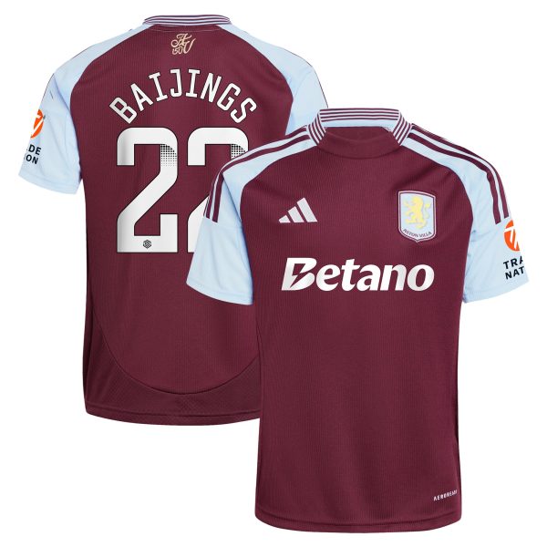 aston villa wsl adidas home shirt 2024-25 with baijings 22 printing Collection - Official Aston Villa Kits