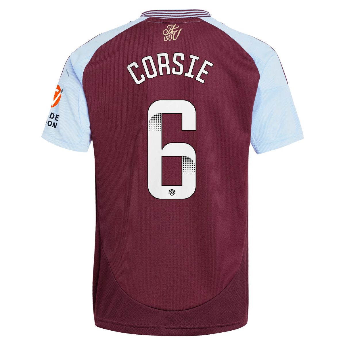 aston villa wsl adidas home shirt 2024-25 with corsie 6 printing Collection - Official Aston Villa Kits