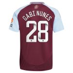 aston villa wsl adidas home shirt 2024-25 with gabi nunes 28 printing Collection - Official Aston Villa Kits