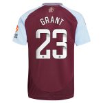 aston villa wsl adidas home shirt 2024-25 with grant 23 printing Collection - Official Aston Villa Kits