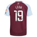 aston villa wsl adidas home shirt 2024-25 with leon 19 printing Collection - Official Aston Villa Kits