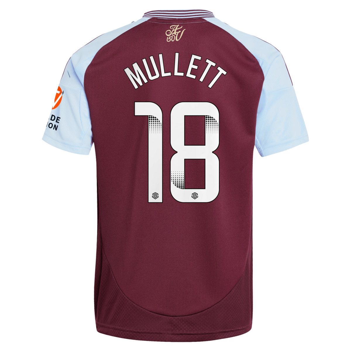 aston villa wsl adidas home shirt 2024-25 with mullett 18 printing Collection - Official Aston Villa Kits