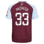 aston villa wsl adidas home shirt 2024-25 with pacheco 33 printing Collection - Official Aston Villa Kits