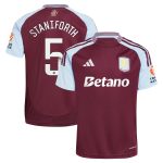 aston villa wsl adidas home shirt 2024-25 with staniforth 5 printing Collection - Official Aston Villa Kits