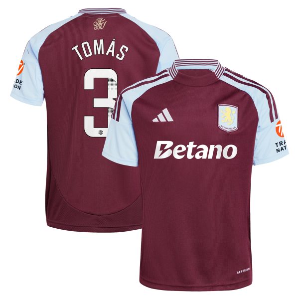 aston villa wsl adidas home shirt 2024-25 with tomás 3 printing Collection - Official Aston Villa Kits