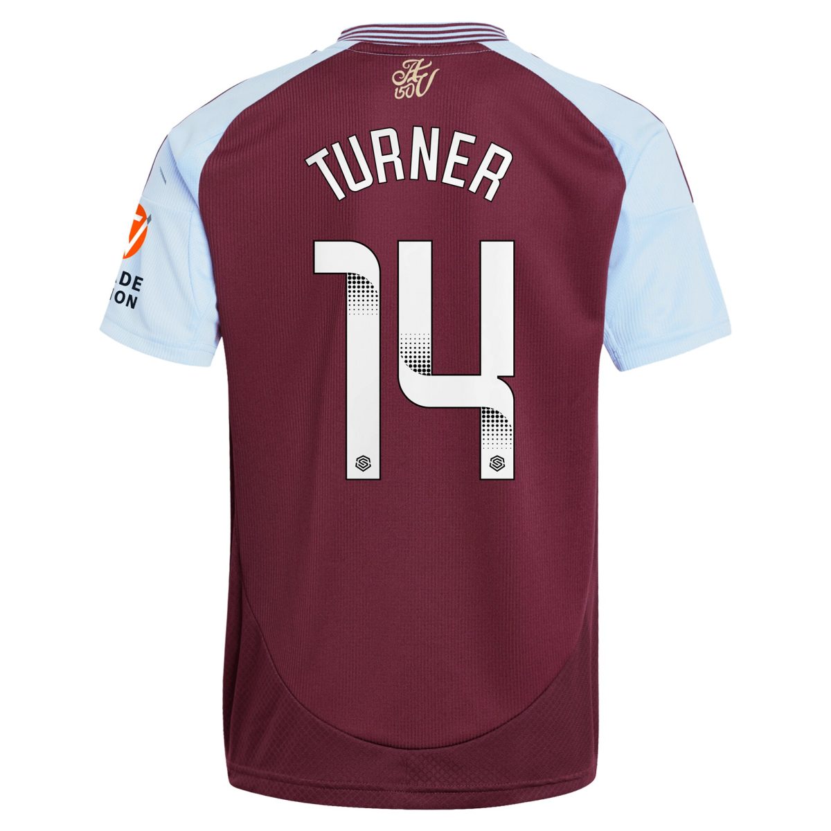 aston villa wsl adidas home shirt 2024-25 with turner 14 printing Collection - Official Aston Villa Kits