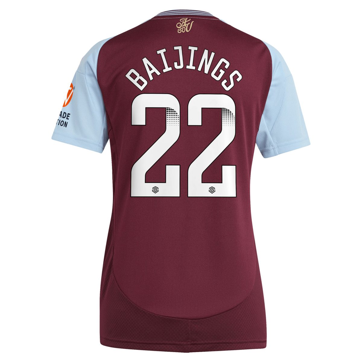 aston villa wsl adidas home shirt 2024-25 – womens with baijings 22 printing Collection - Official Aston Villa Kits
