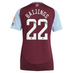 aston villa wsl adidas home shirt 2024-25 – womens with baijings 22 printing Collection - Official Aston Villa Kits