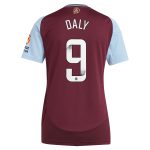 aston villa wsl adidas home shirt 2024-25 – womens with daly 9 printing Collection - Official Aston Villa Kits