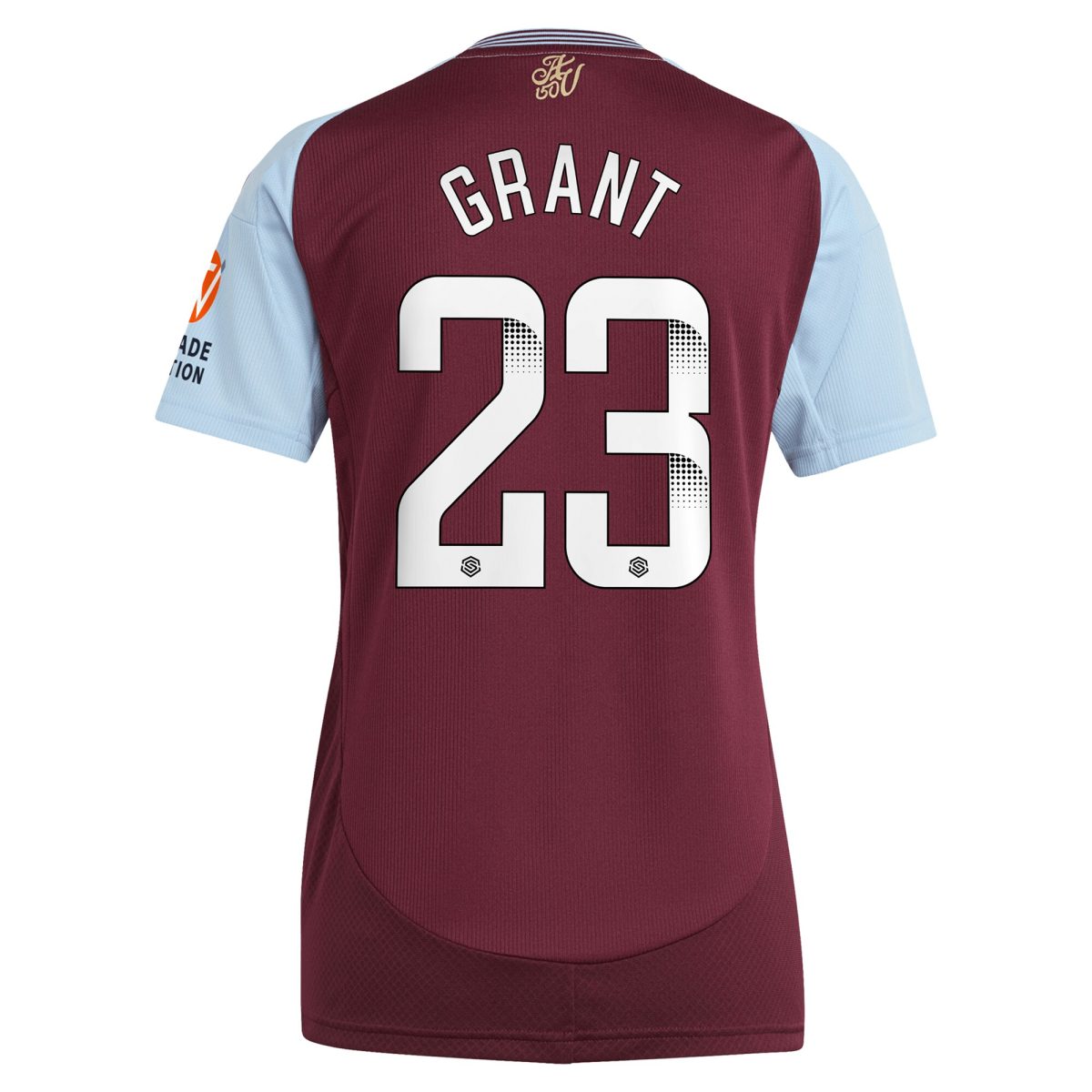aston villa wsl adidas home shirt 2024-25 – womens with grant 23 printing Collection - Official Aston Villa Kits