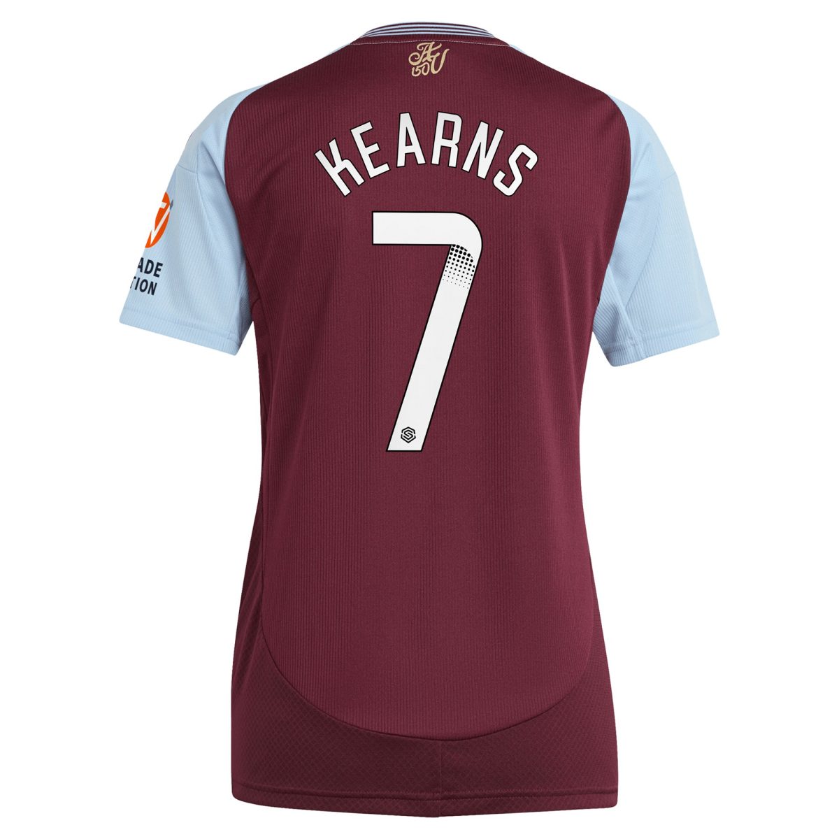 aston villa wsl adidas home shirt 2024-25 – womens with kearns 7 printing Collection - Official Aston Villa Kits