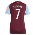 aston villa wsl adidas home shirt 2024-25 – womens with kearns 7 printing Collection - Official Aston Villa Kits