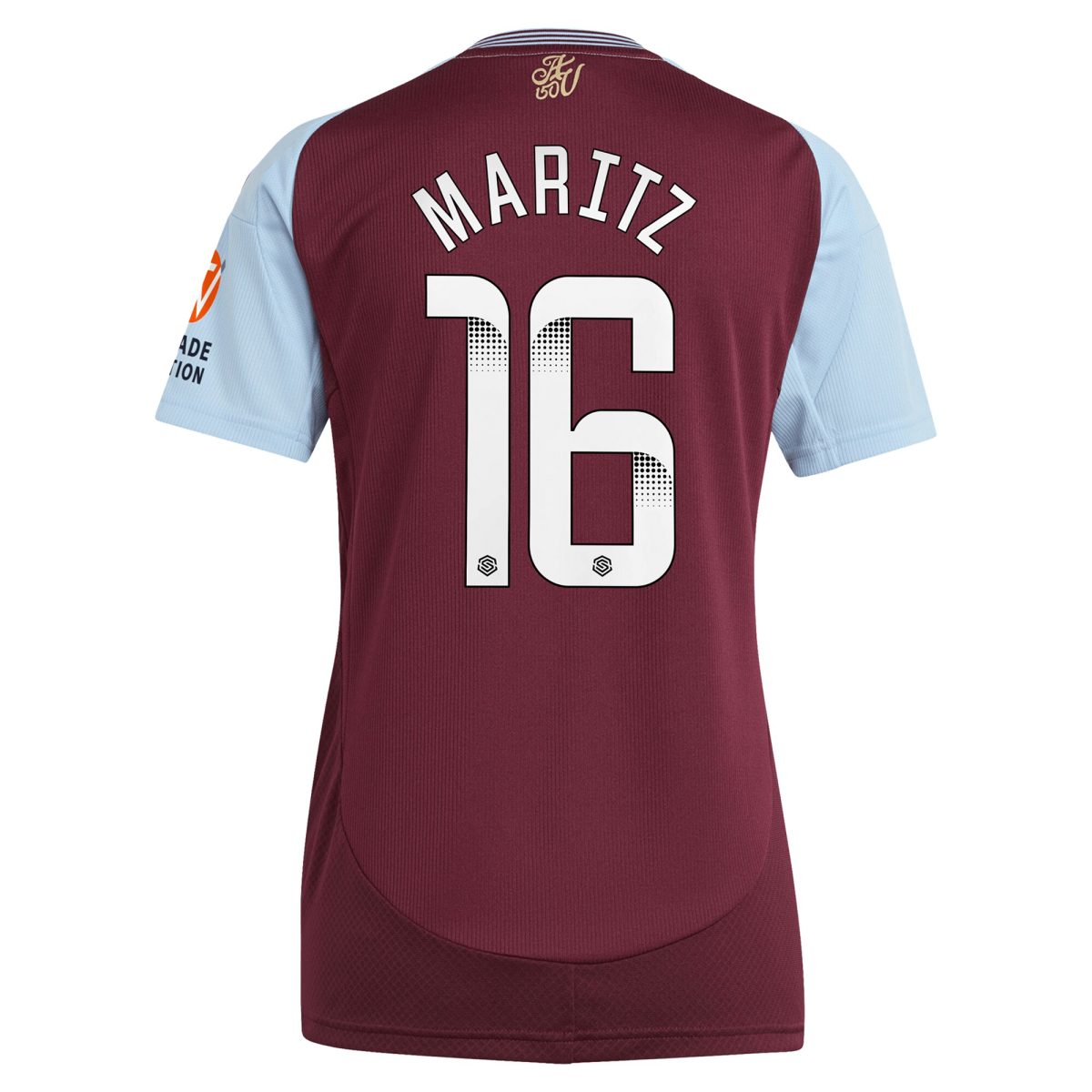 aston villa wsl adidas home shirt 2024-25 – womens with maritz 26 printing Collection - Official Aston Villa Kits