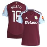 aston villa wsl adidas home shirt 2024-25 – womens with mullett 18 printing Collection - Official Aston Villa Kits