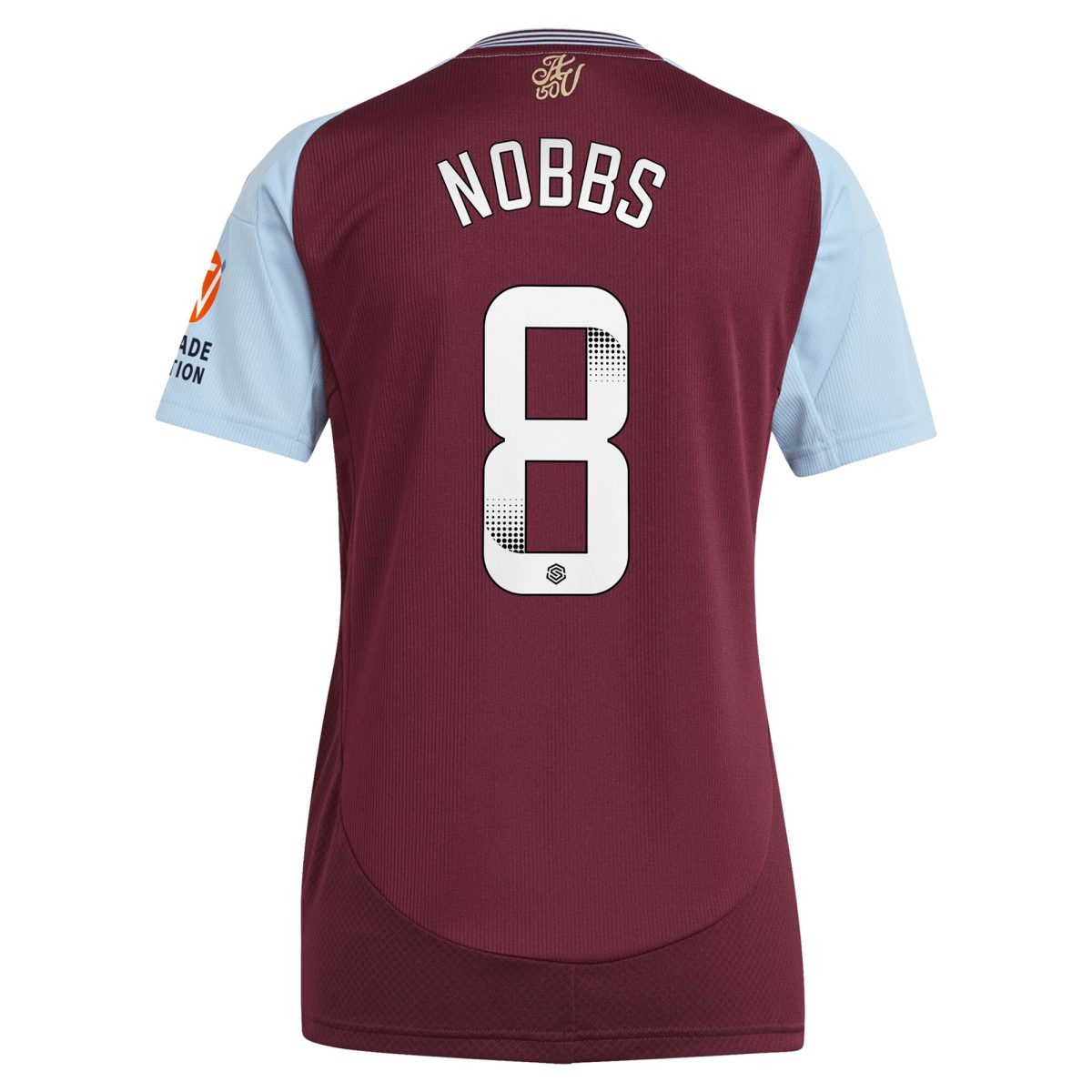 aston villa wsl adidas home shirt 2024-25 – womens with nobbs 8 printing Collection - Official Aston Villa Kits