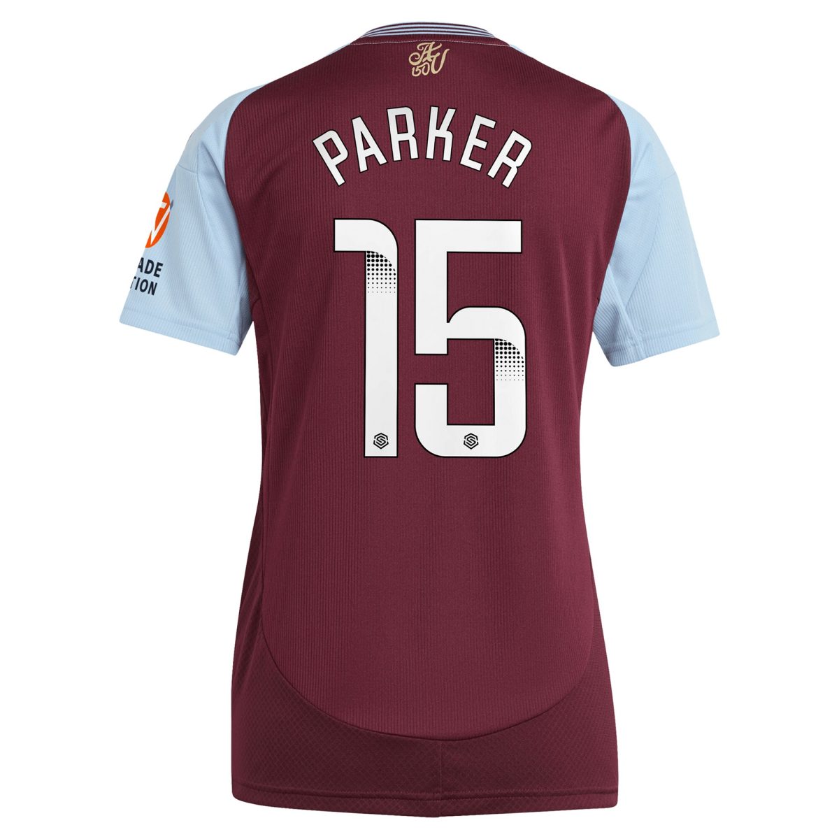aston villa wsl adidas home shirt 2024-25 – womens with parker 15 printing Collection - Official Aston Villa Kits