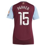 aston villa wsl adidas home shirt 2024-25 – womens with parker 15 printing Collection - Official Aston Villa Kits