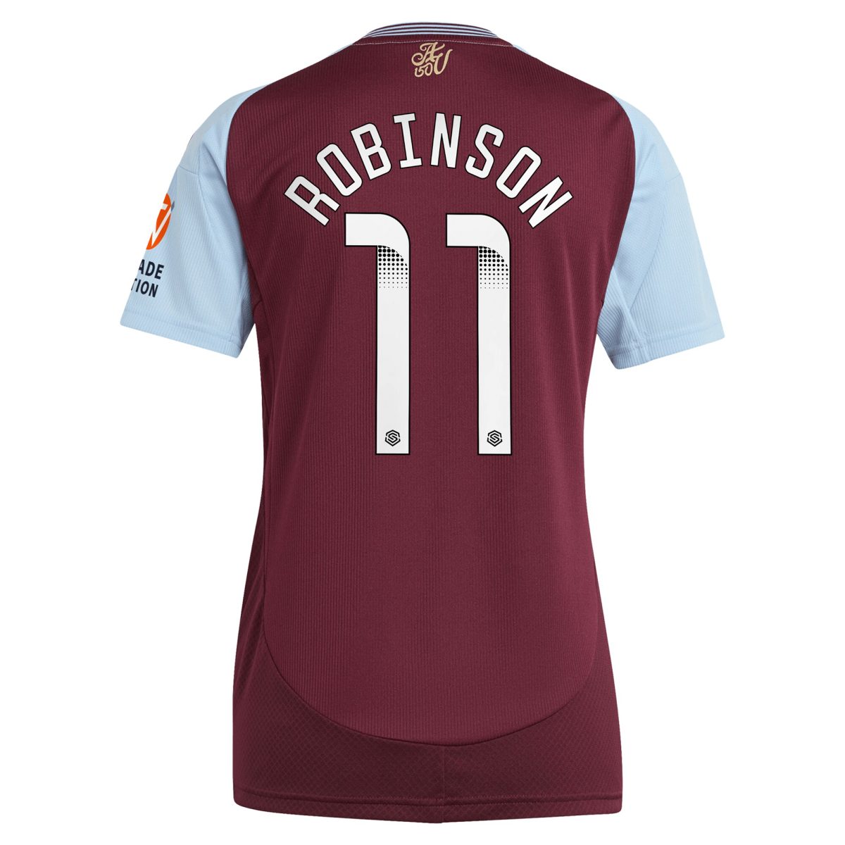 aston villa wsl adidas home shirt 2024-25 – womens with robinson 11 printing Collection - Official Aston Villa Kits