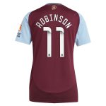 aston villa wsl adidas home shirt 2024-25 – womens with robinson 11 printing Collection - Official Aston Villa Kits
