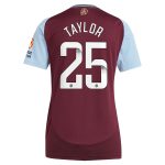 aston villa wsl adidas home shirt 2024-25 – womens with taylor 25 printing Collection - Official Aston Villa Kits