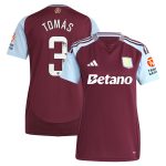 aston villa wsl adidas home shirt 2024-25 – womens with tomás 3 printing Collection - Official Aston Villa Kits
