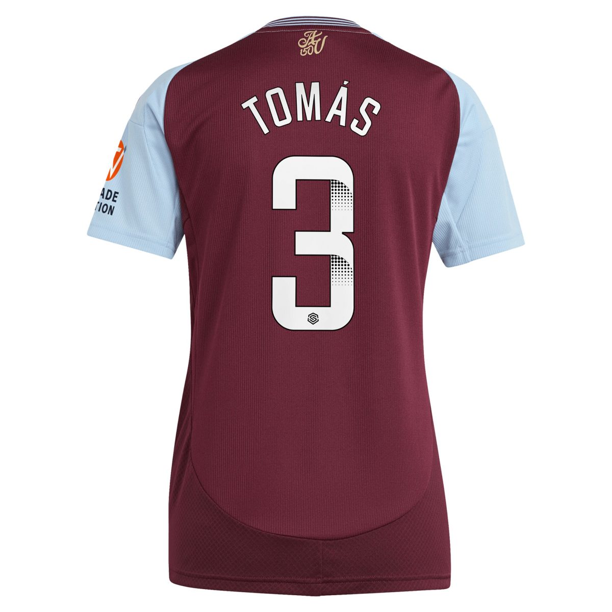 aston villa wsl adidas home shirt 2024-25 – womens with tomás 3 printing Collection - Official Aston Villa Kits