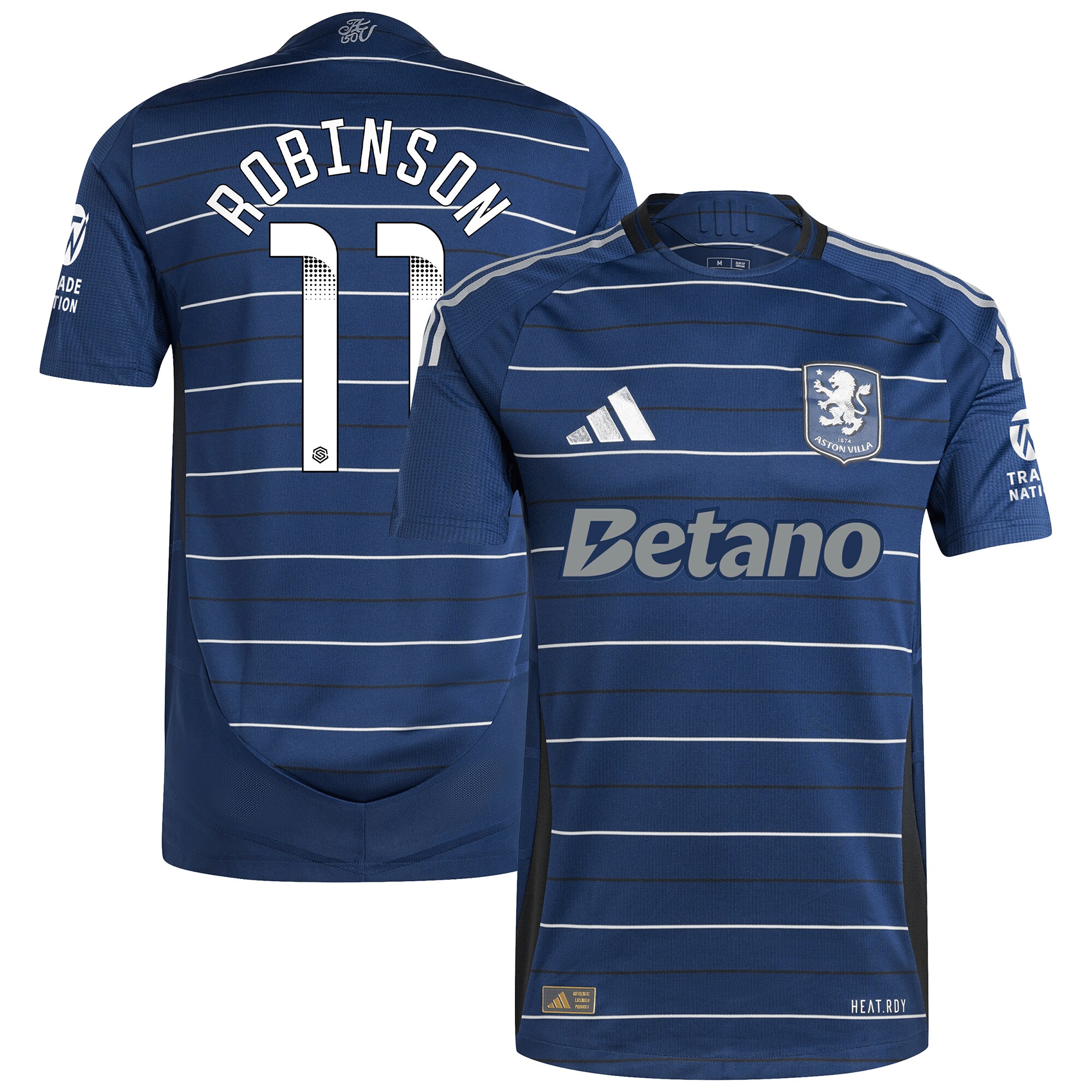 aston villa wsl adidas third authentic shirt 2024-25 with robinson 11 printing Collection - Official Aston Villa Kits