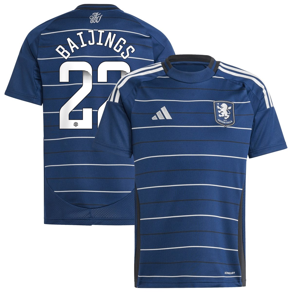 aston villa wsl adidas third shirt 2024-25 – kids with baijings 22 printing Collection - Official Aston Villa Kits