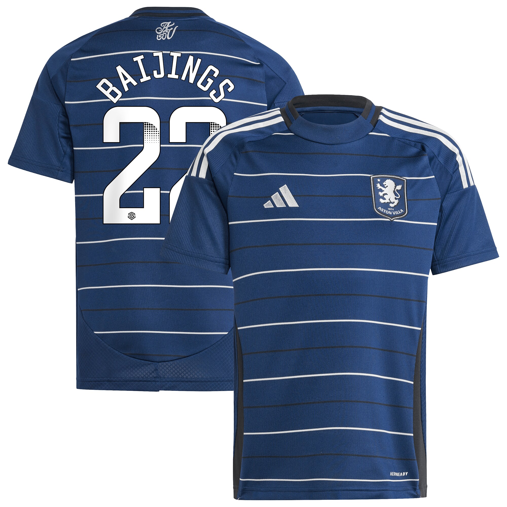 aston villa wsl adidas third shirt 2024-25 – kids with baijings 22 printing Collection - Official Aston Villa Kits