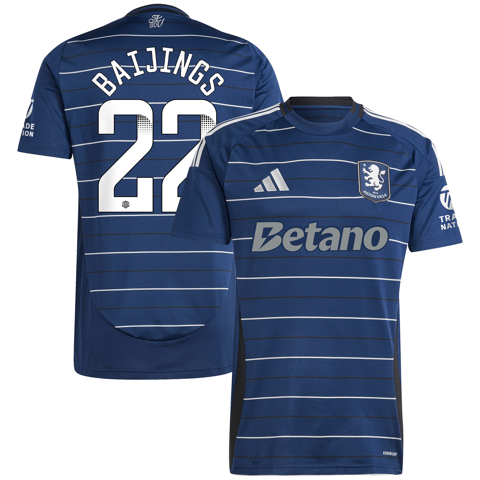 aston villa wsl adidas third shirt 2024-25 with baijings 22 printing Collection - Official Aston Villa Kits