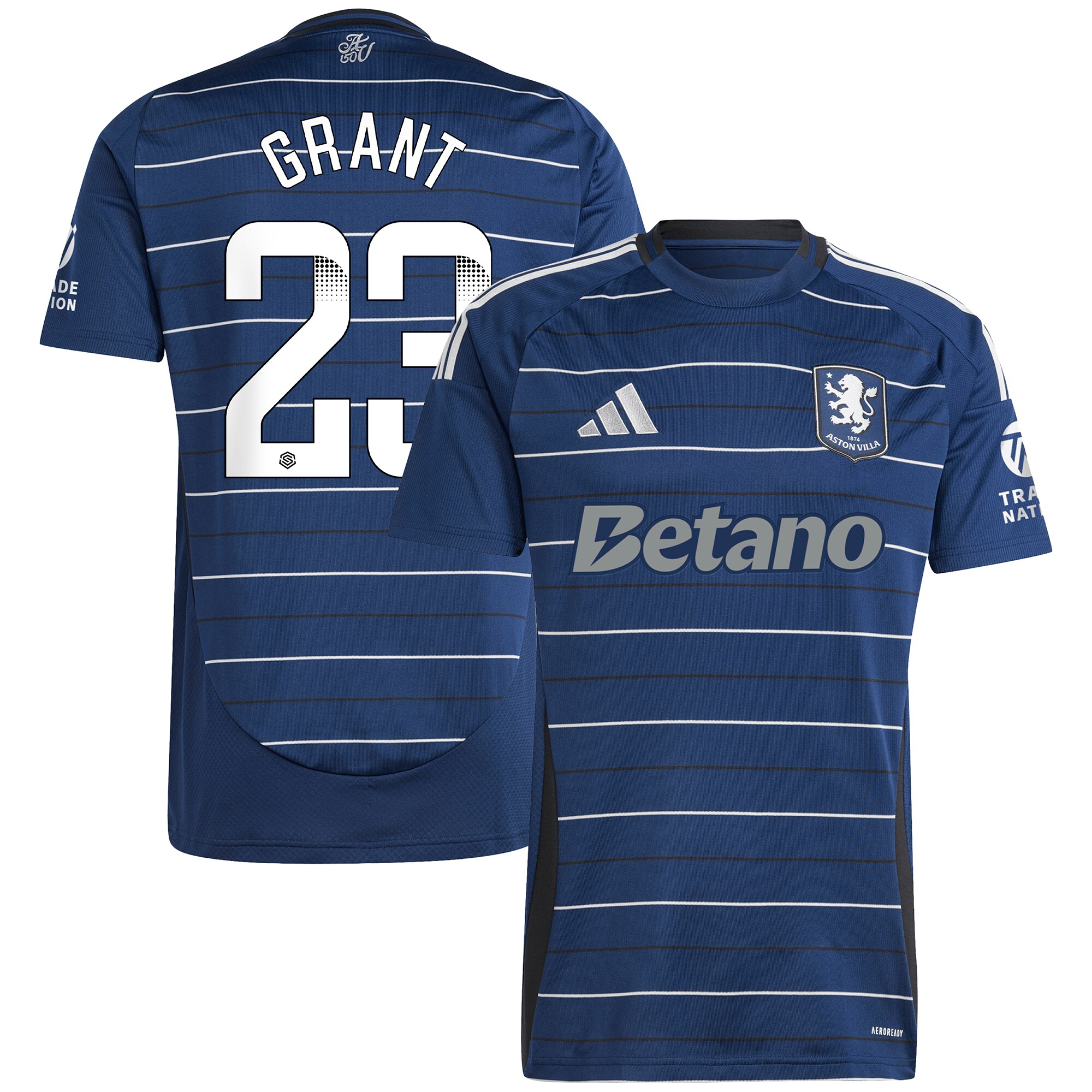 aston villa wsl adidas third shirt 2024-25 with grant 23 printing Collection - Official Aston Villa Kits