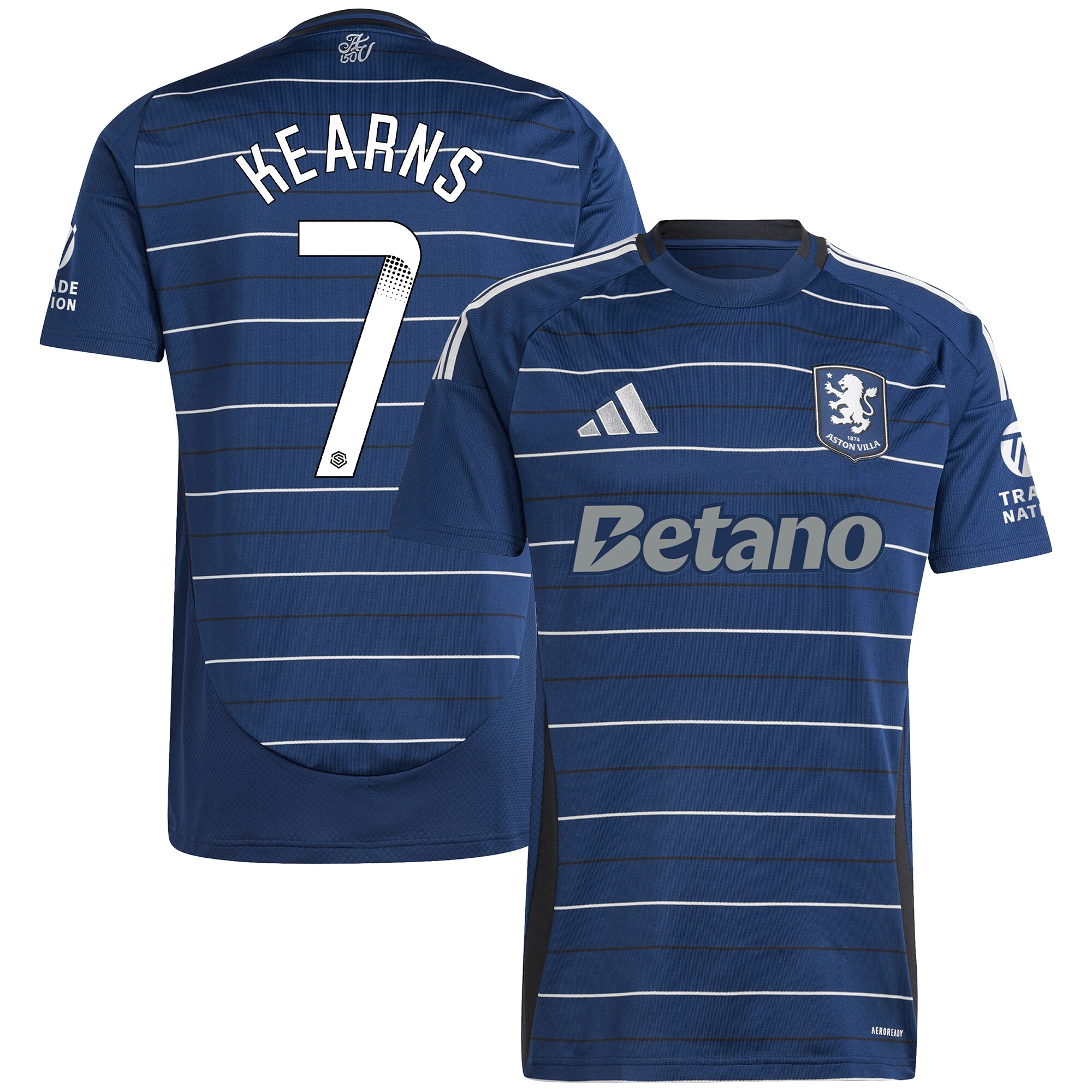aston villa wsl adidas third shirt 2024-25 with kearns 7 printing Collection - Official Aston Villa Kits