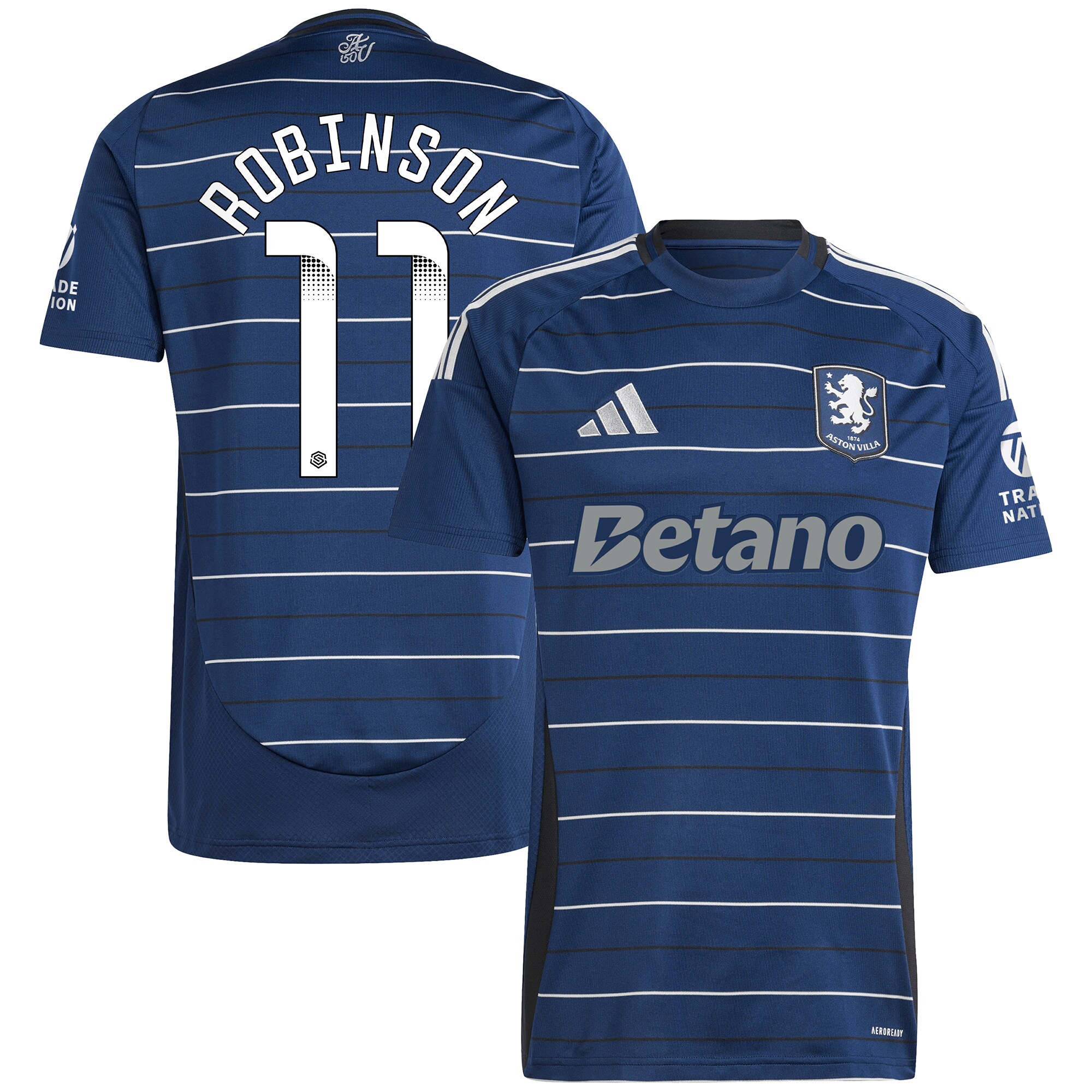 aston villa wsl adidas third shirt 2024-25 with robinson 11 printing Collection - Official Aston Villa Kits