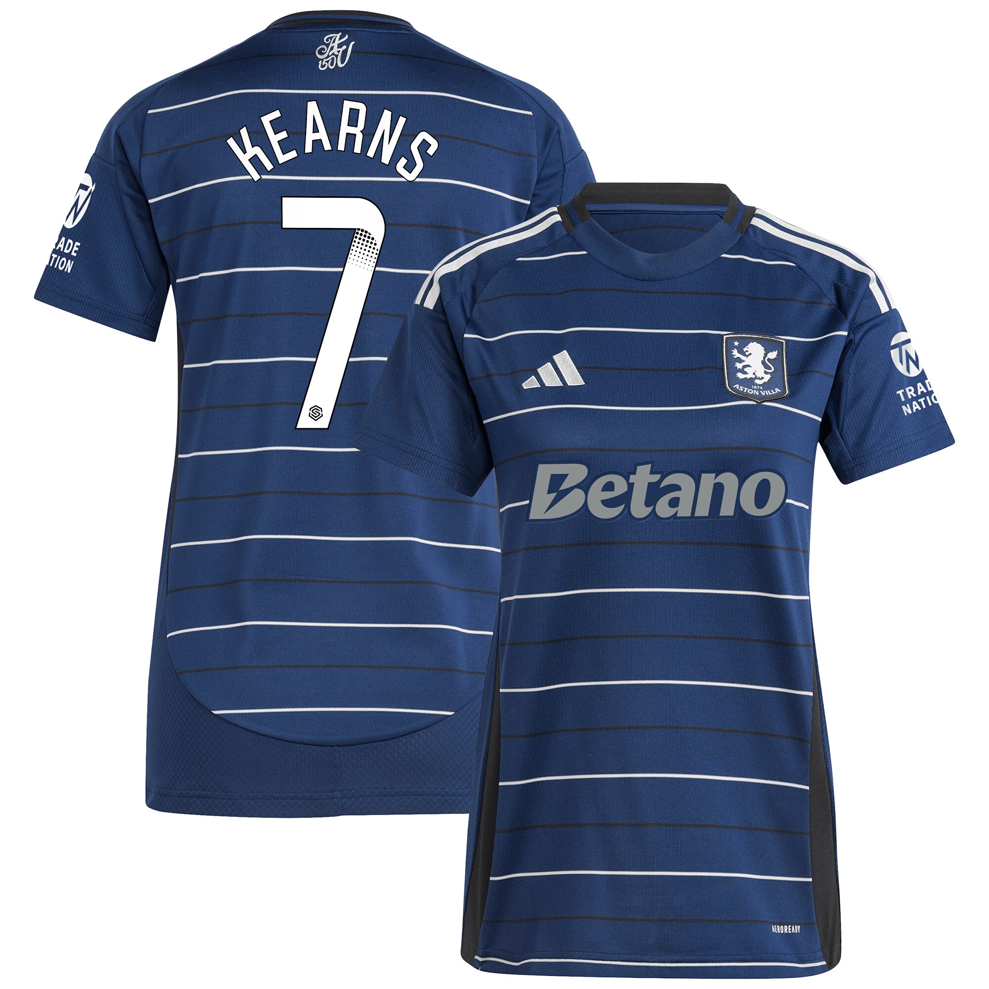 aston villa wsl adidas third shirt 2024-25 – womens with kearns 7 printing Collection - Official Aston Villa Kits