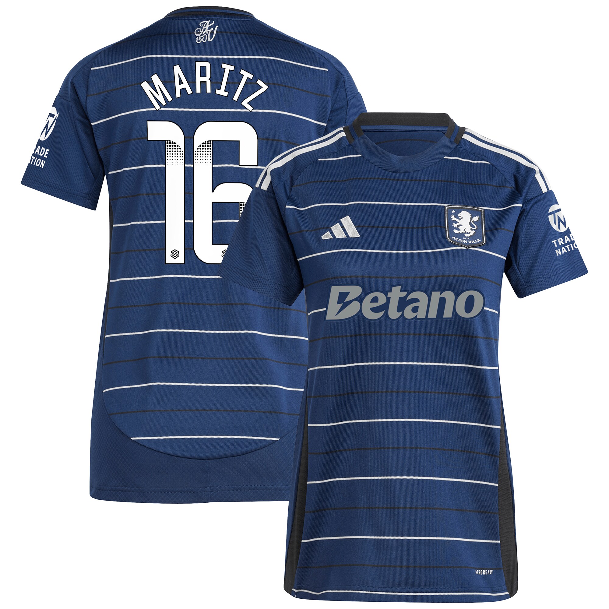 aston villa wsl adidas third shirt 2024-25 – womens with maritz 16 printing Collection - Official Aston Villa Kits