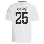 aston villa wsl away shirt 2024-25 – kids with taylor 25 printing Collection - Official Aston Villa Kits