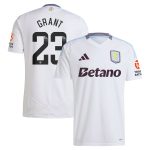 aston villa wsl away shirt 2024-25 with grant 23 printing Collection - Official Aston Villa Kits