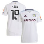 aston villa wsl away shirt 2024-25 – womens with leon 19 printing Collection - Official Aston Villa Kits